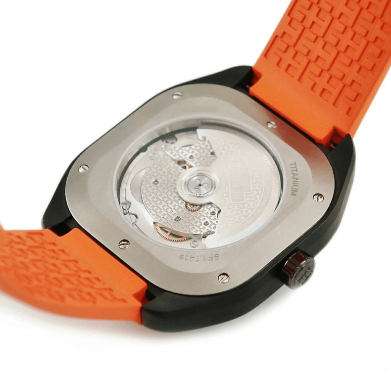 Hermès,Hermès H08 39x39mm,39x39mm,Titanium Gold,Black,Automatic,50hours,In-house Caliber,W049430WW00