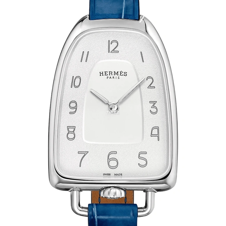 Hermès,Galop D'Hermès 40x26mm,40x26mm,Stainless Steel,Cream white,Quartz,Sapphire,Other,W047878WW00