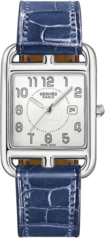 Hermès,H Hour 30x21mm,30x21mm,Stainless Steel,Silver White,Sapphire,Crystal Glass,Closed,HH1,HH1.230.271/ZNO1 