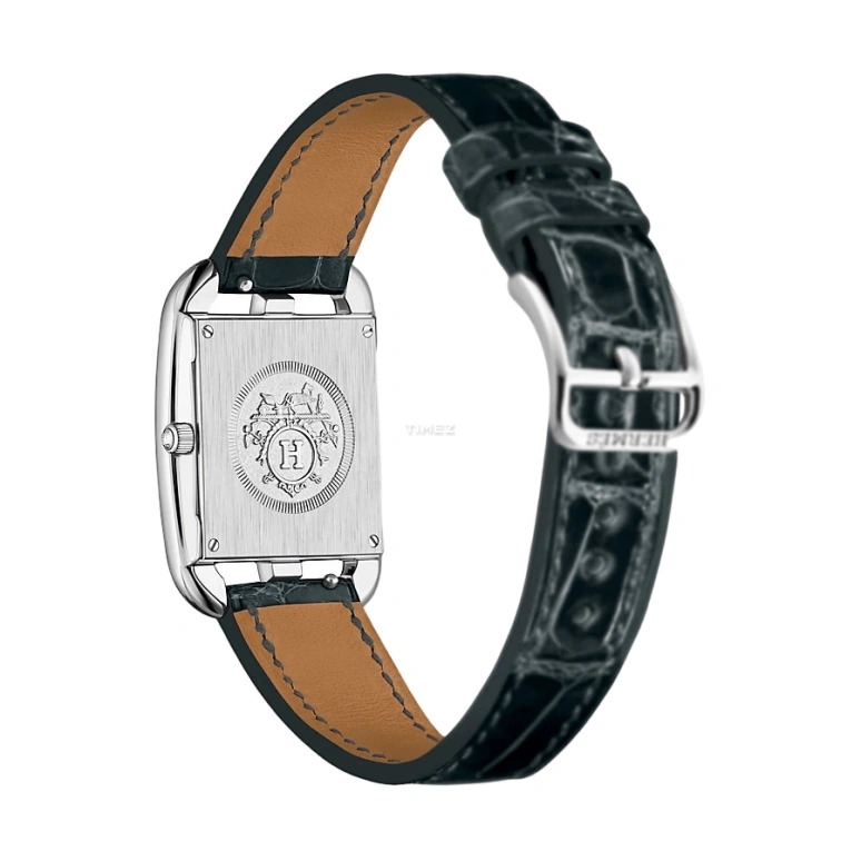 Hermès,Cape Cod 23x23mm,23x23mm,Stainless Steel,White,Quartz,Sapphire,Crystal Glass,Square,W044221WW00