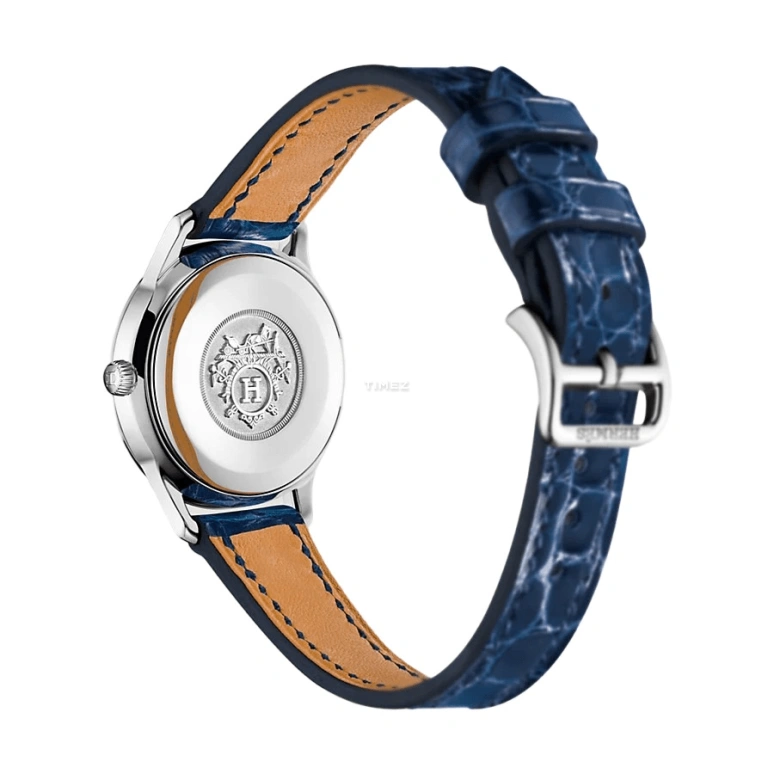愛馬仕,Slim D'Hermès 25毫米,25毫米,不銹鋼,白色,石英,藍寶石,水晶玻璃,圓形,W041739WW00