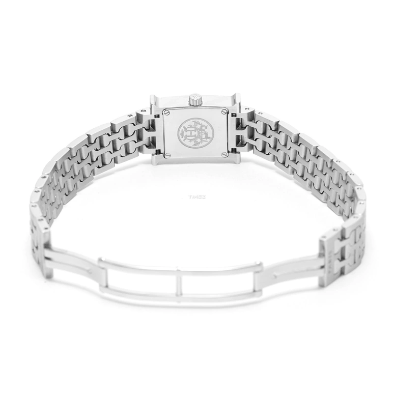 Hermès,H Hour 30x21mm,30x21mm,Stainless Steel,Silver White,Quartz,Sapphire,Crystal Glass,Square,HH1,HH1.110.212/4835