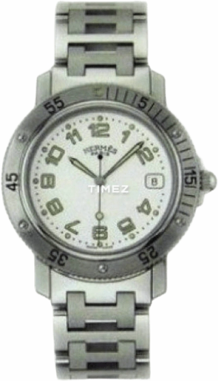 Hermès,Other ,Stainless Steel,White,Sapphire,Crystal Glass,Closed,CL7,CL7.710.130/3764