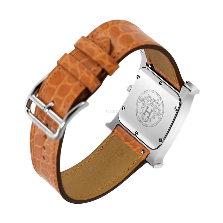 Hermès,Heure H 26x26mm,26x26mm,Stainless Steel,White,Quartz,Sapphire,Square,W036812WW00