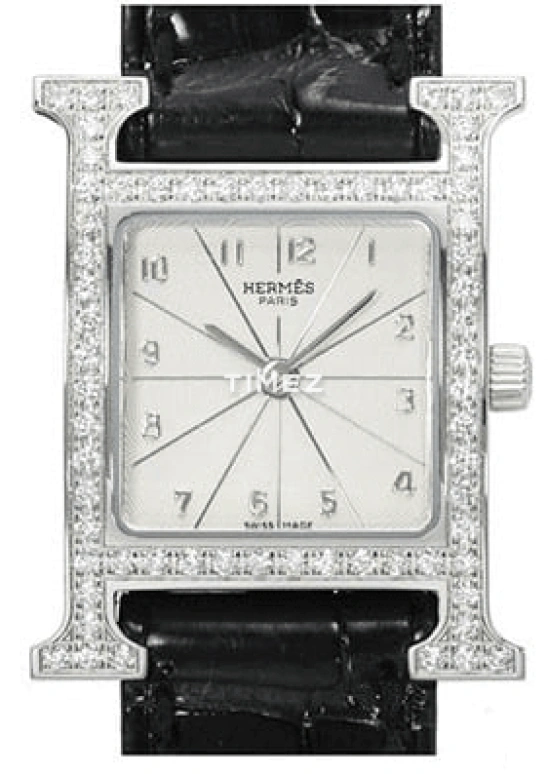 Hermès,H Hour 30x21mm,30x21mm,Stainless Steel,Silver White,Quartz,Sapphire,Crystal Glass,Square,HH1,HH1.230.271/ZNO