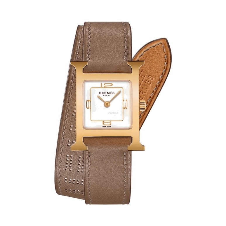 Hermès,Heure H 21mm,21mm,Stainless Steel,White,Quartz,Sapphire,Square,W049198WW00