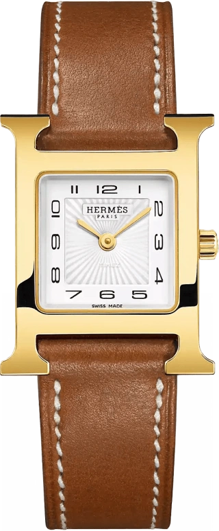 Hermès,Heure H 25x21mm,25x21mm,Stainless Steel,White,Quartz,Sapphire,Crystal Glass,Square,W036734WW00