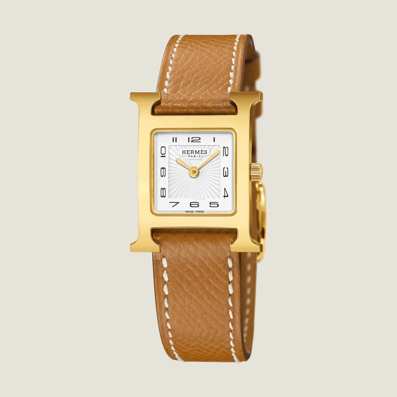 Hermès,Heure H 25x21mm,25x21mm,Stainless Steel,White,Quartz,Sapphire,Crystal Glass,Square,W036732WW00