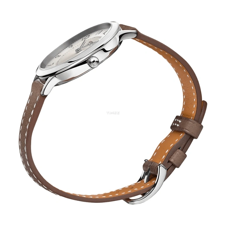 Hermès,Slim d'Hermès 32mm,32mm,Stainless Steel,White,Quartz,Sapphire,Crystal Glass,Round,W041687WW00