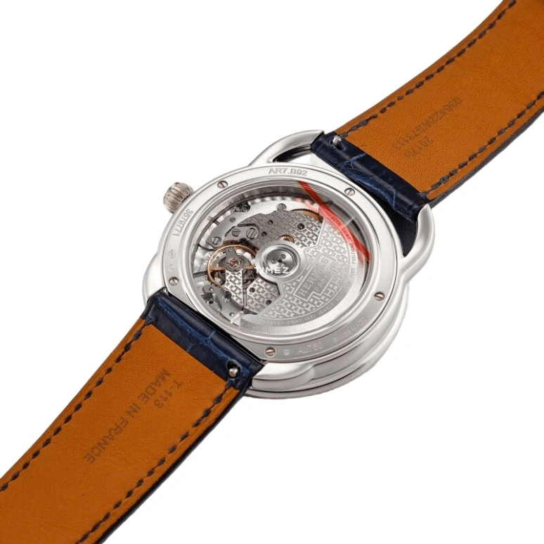 Hermès,Arceau 38mm,38mm,White Gold,Blue,Automatic,Moonphase,50hours,W057481WW00
