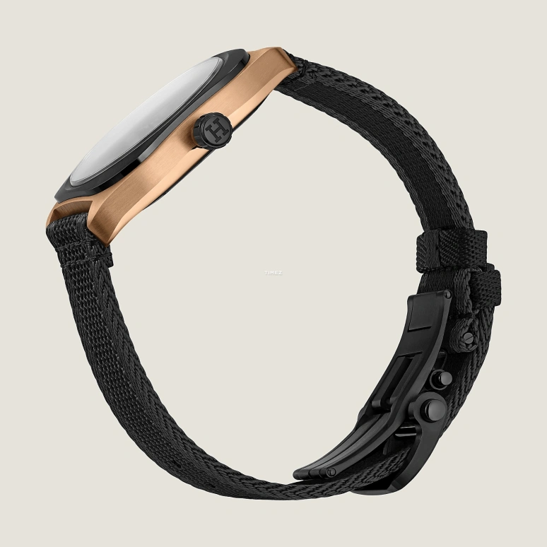 Hermès,H 42x39mm,42x39mm,Rose Gold,Ceramic,Black,Grey,Automatic,Day,50hours,W059581WW00