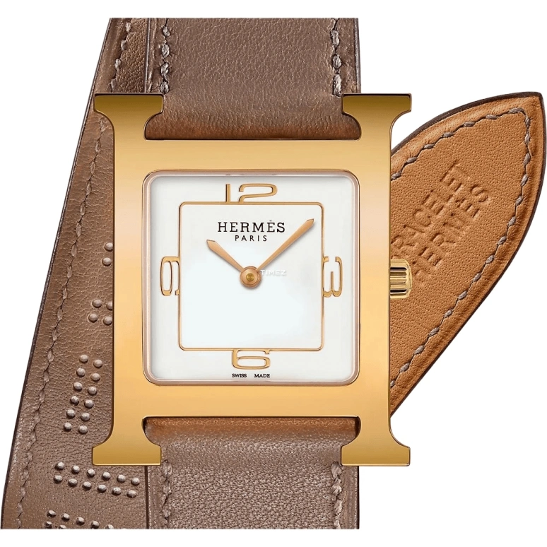 Hermès,Heure H 26mm,26mm,Stainless Steel,White,Quartz,Sapphire,Crystal Glass,Square,W049201WW00