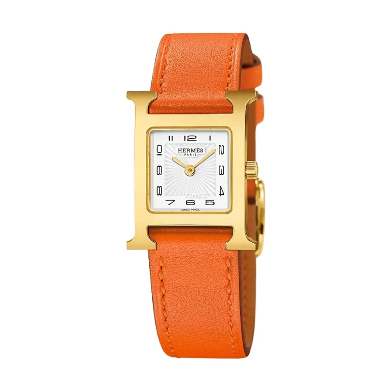 Hermès,Heure H 21x21mm,21x21mm,Stainless Steel,White,Quartz,Sapphire,Square,W036736WW00