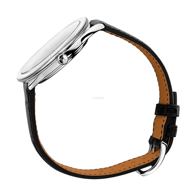 Hermès,Arceau 40mm,40mm,Stainless Steel,White,Automatic,Day,50hours,W041140WW00