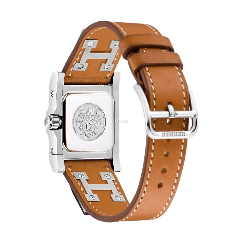 Hermès,Médor 23x23mm,23x23mm,Stainless Steel,Silver White,Quartz,Sapphire,Crystal Glass,Square,W028323WW00