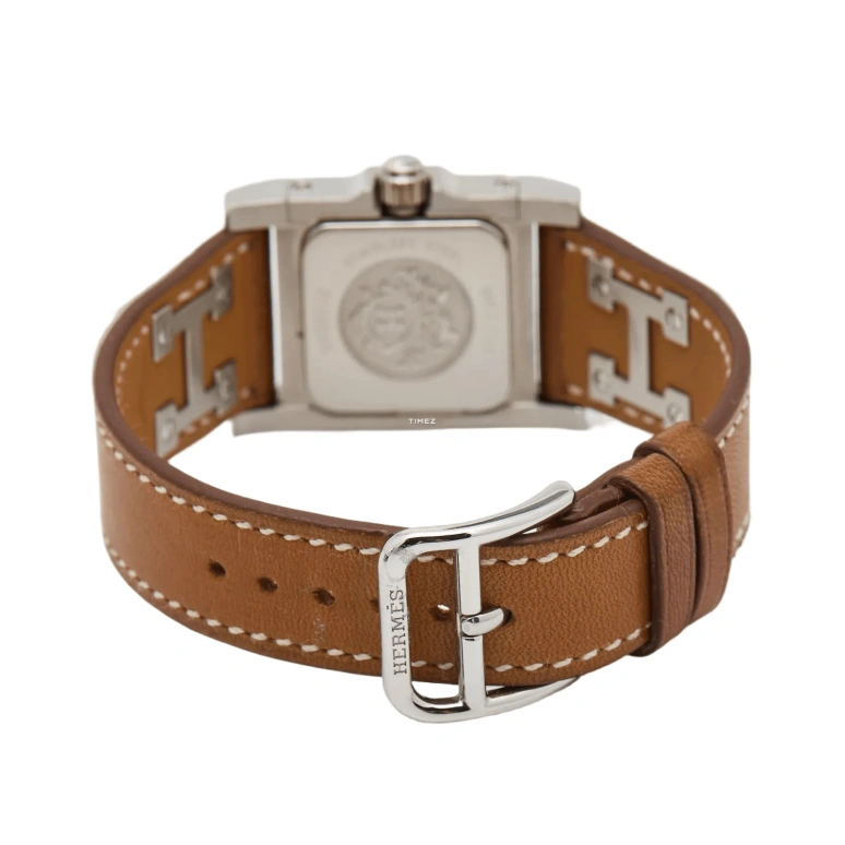Hermès,Médor 23x23mm,23x23mm,Stainless Steel,Silver White,Quartz,Sapphire,Square,W028321WW00