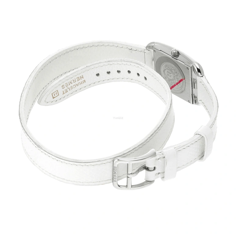 Hermès,Cape Cod 23mm,23mm,Stainless Steel,Silver White,Quartz,Sapphire,Crystal Glass,Square,CC1,CC1.210.220/UBC