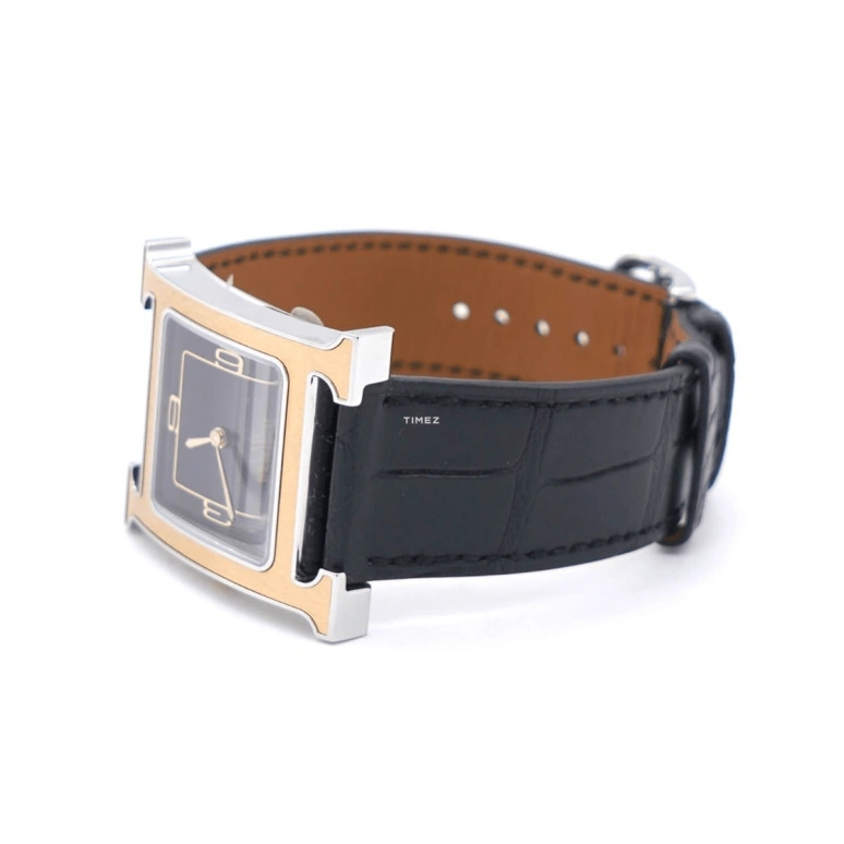 Hermès,Heure H 26x26mm,26x26mm,Stainless Steel,Black,Quartz,Sapphire,Crystal Glass,Square,W053265WW00