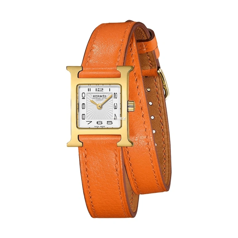 Hermès,Heure H 17.20x17.20mm,17.20x17.20mm,Stainless Steel,White,Quartz,Sapphire,Square,W038179WW00