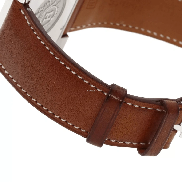 Hermès,Carré H 32.50x42mm,32.50x42mm,Stainless Steel,White,Automatic,Day,Sapphire,HH2810