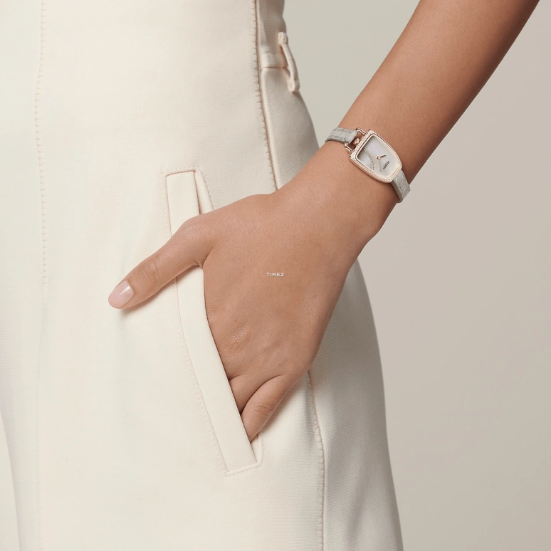 Hermès,Galop D'Hermès 32x20mm,32x20mm,Rose Gold,White,Quartz,Sapphire,Crystal Glass,Other,W058955WW00