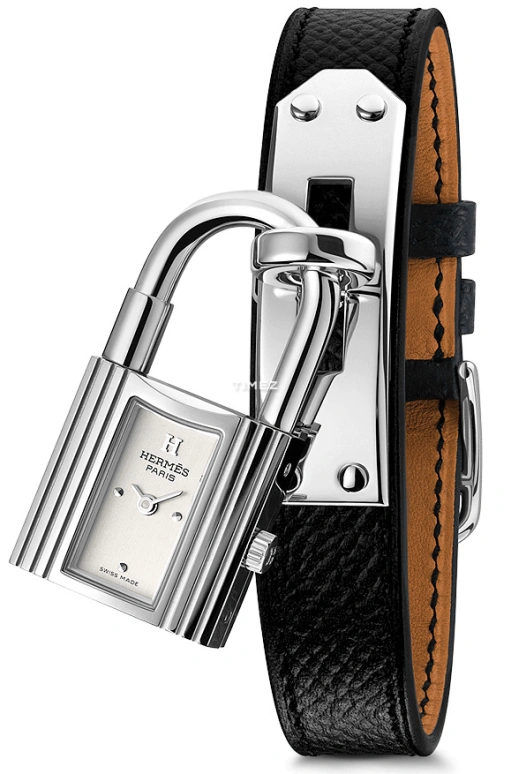Hermès,Kelly 20x20mm,20x20mm,Stainless Steel,White,Quartz,Sapphire,Crystal Glass,Other,W023723WW00