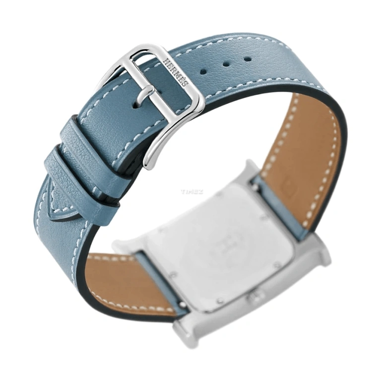 Hermès,Heure H 21x21mm,21x21mm,Stainless Steel,White,Quartz,Sapphire,Crystal Glass,Square,W036708WW00
