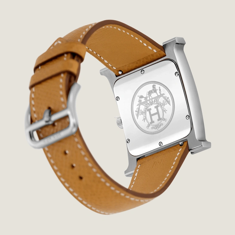 Hermès,Heure H 30.50x30.50mm,30.50x30.50mm,Stainless Steel,White,Quartz,Sapphire,Square,W036831WW00