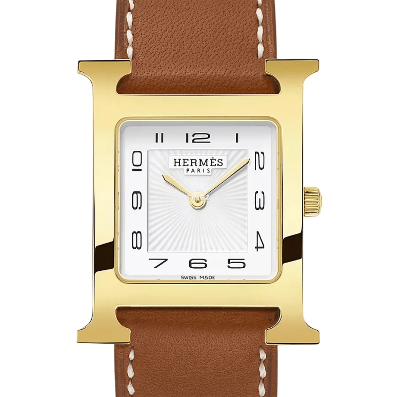 Hermès,Heure H 26x26mm,26x26mm,Stainless Steel,White,Quartz,Sapphire,Crystal Glass,Square,W036785WW00