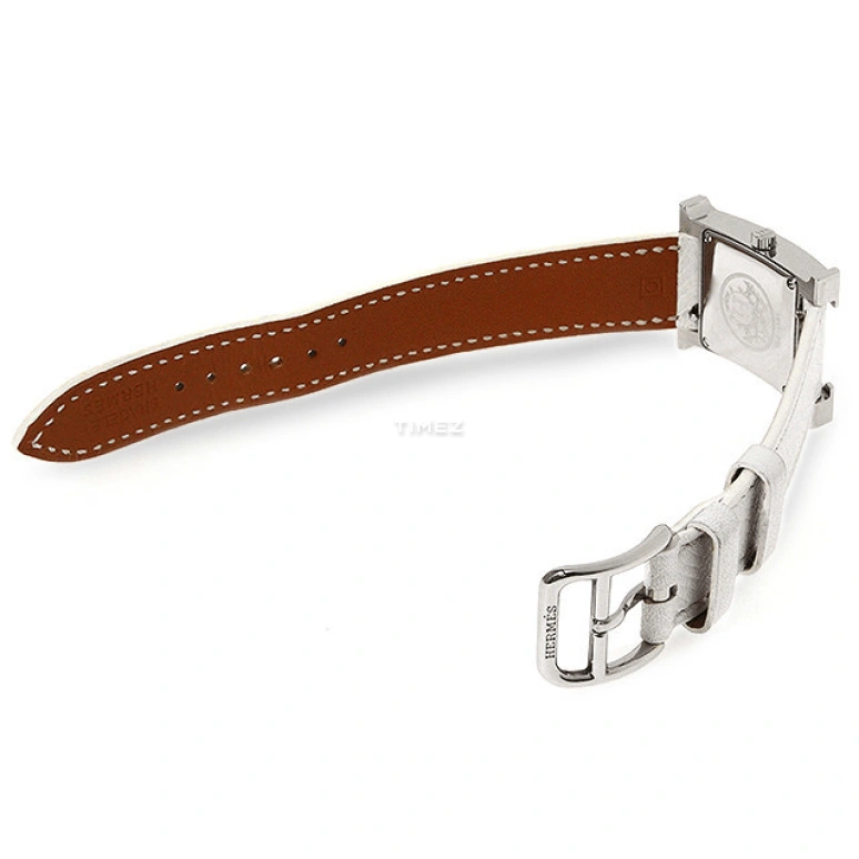 Hermès,H Hour 30x21mm,30x21mm,Stainless Steel,Silver White,Quartz,Sapphire,Square,HH1,HH1.210.260/UBC
