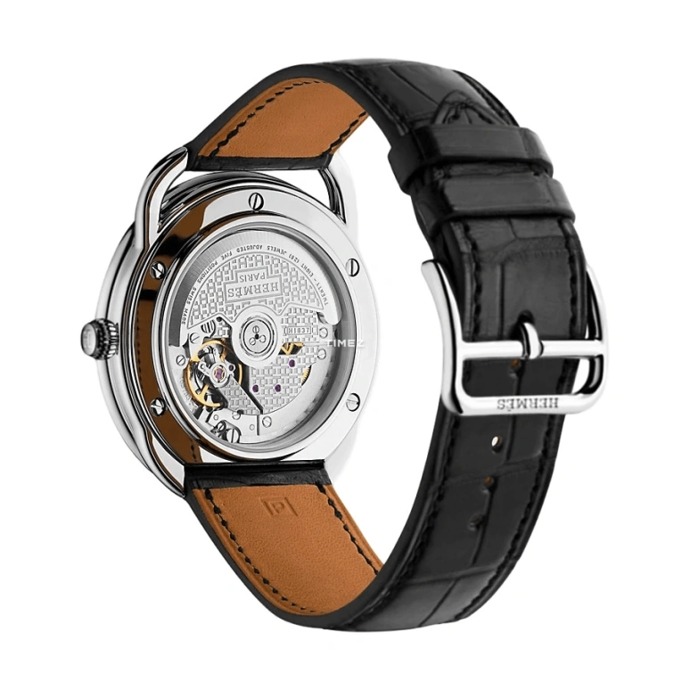 Hermès,Arceau 40mm,40mm,Stainless Steel,White,Automatic,Day,50hours,W041140WW00