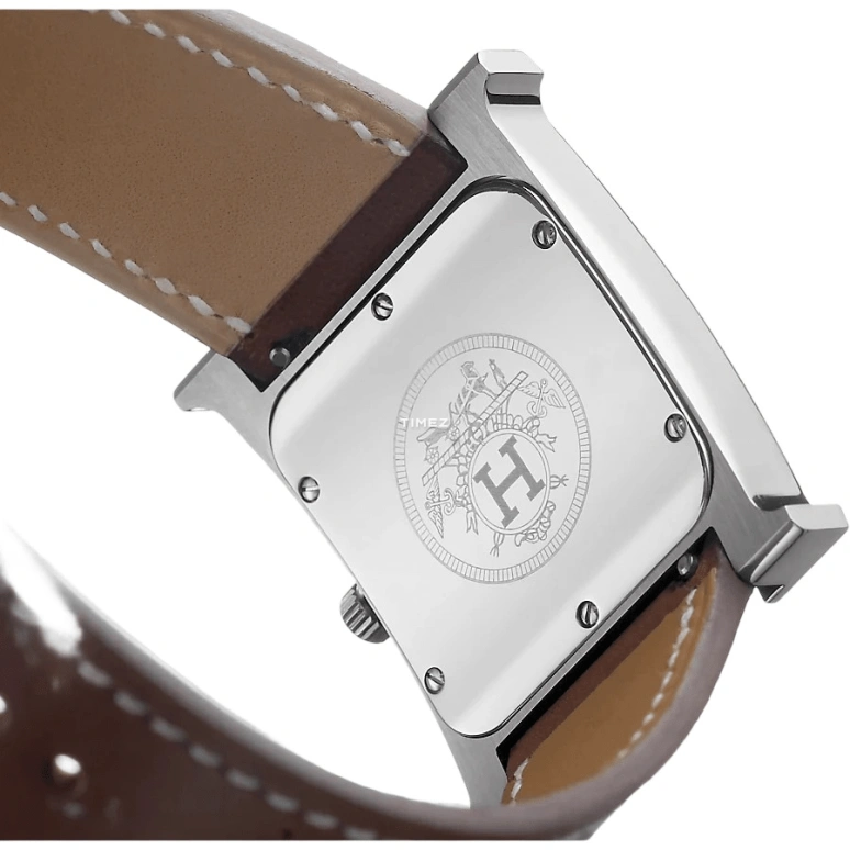 Hermès,Heure H 26x26mm,26x26mm,Stainless Steel,White,Quartz,Sapphire,Square,W036793WW00