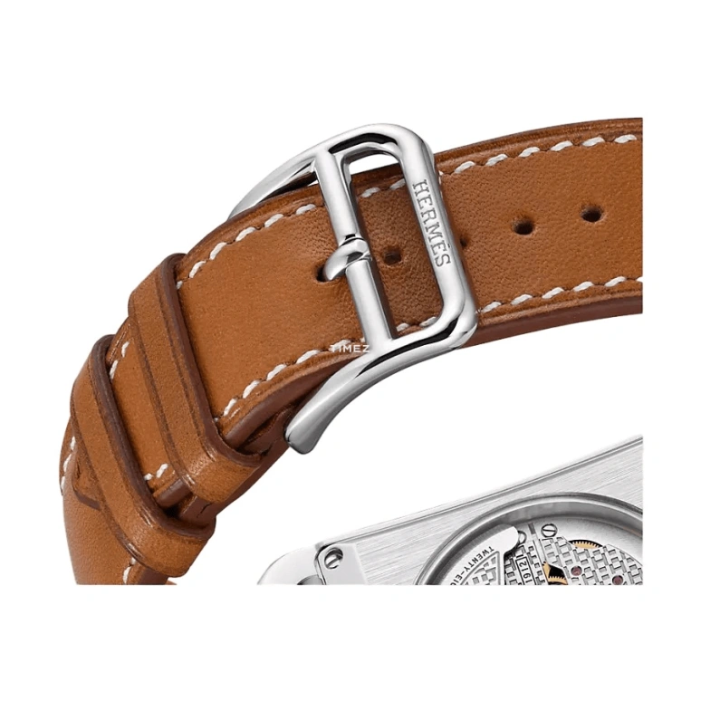 Hermès,Cape Cod 33x33mm,33x33mm,Stainless Steel,White,Automatic,Day,50hours,W041173WW00
