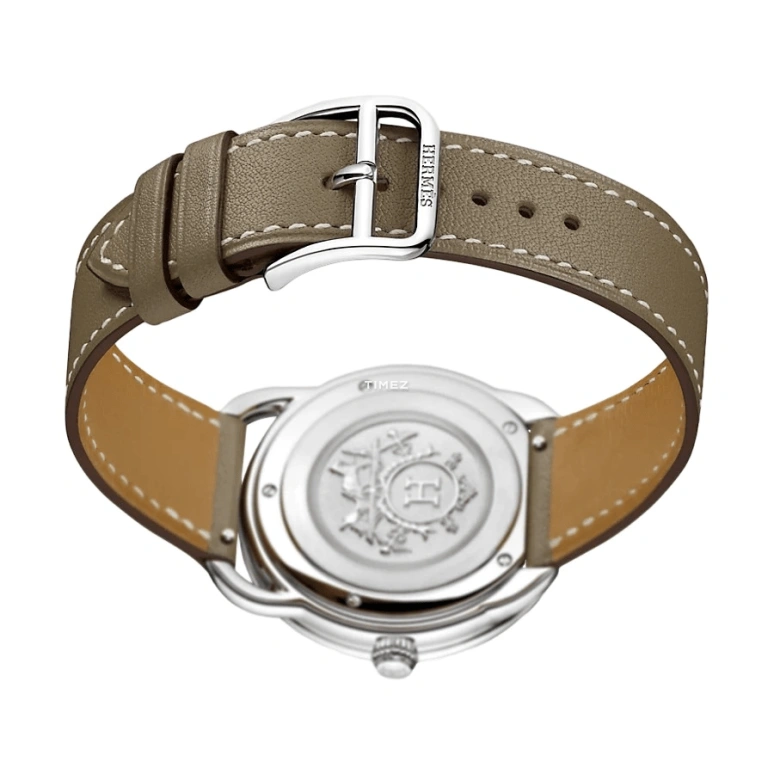Hermès,Arceau 36mm,36mm,Stainless Steel,White,Quartz,Sapphire,Crystal Glass,Round,W042943WW00