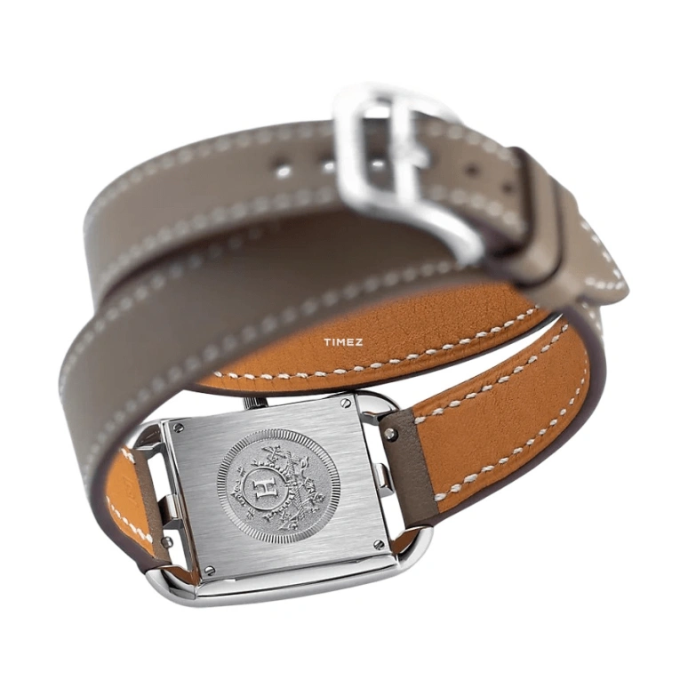 Hermès,Cape Cod 23x23mm,23x23mm,Stainless Steel,White,Quartz,Sapphire,Square,W040246WW00