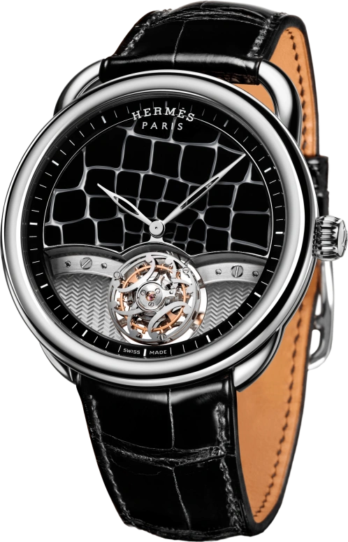 Hermès Arceau ARCEAU LIFT MILLEFIORIS CROCO NOIR