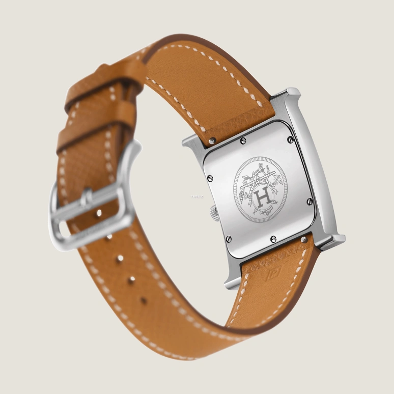 Hermès,Heure H 26x26mm,26x26mm,Stainless Steel,White,Quartz,Sapphire,Crystal Glass,Square,W036791WW00