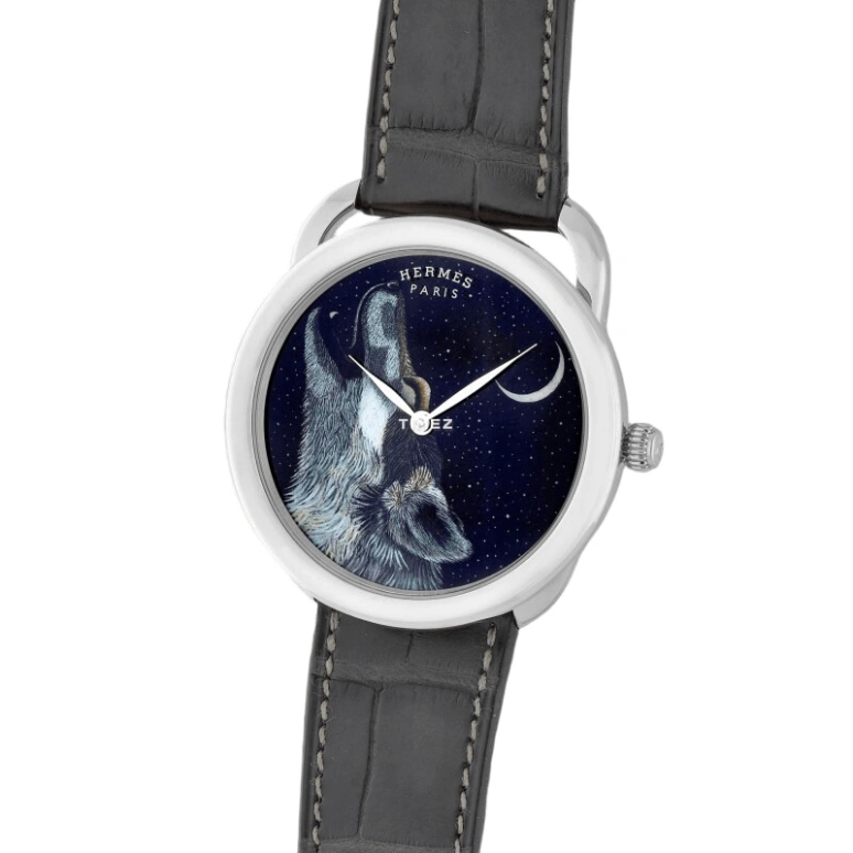 Hermès,Arceau 41mm,41mm,White Gold,Multi-Color,Automatic,50hours,In-house Caliber,ARCEAU AWOOOOO
