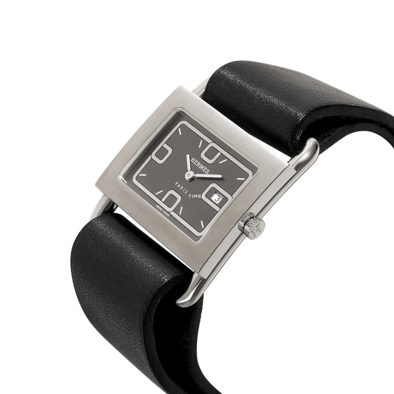 Hermès,Barenia 25x31mm,25x31mm,Stainless Steel,Grey,Quartz,Day,Sapphire,Crystal Glass,BA1,BA1.510.230/VBN1