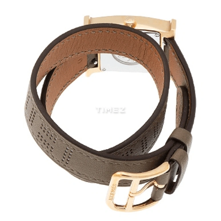 Hermès,Heure H 21mm,21mm,Stainless Steel,White,Quartz,Sapphire,Square,W049198WW00