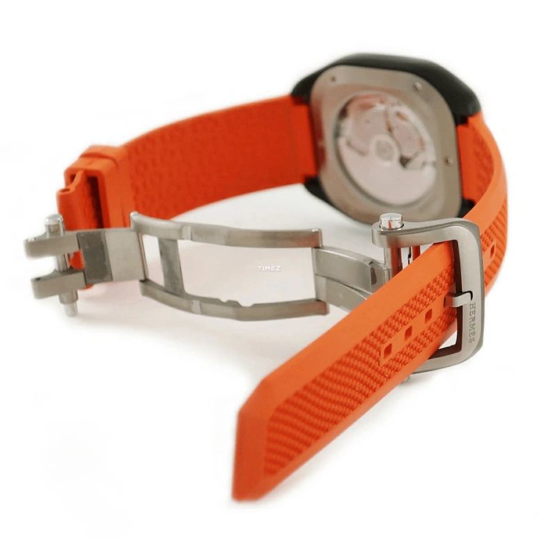 Hermès,Hermès H08 39x39mm,39x39mm,Titanium Gold,Black,Automatic,50hours,In-house Caliber,W049430WW00