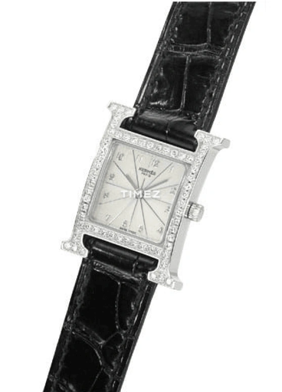 Hermès,H Hour 30x21mm,30x21mm,Stainless Steel,Silver White,Quartz,Sapphire,Crystal Glass,Square,HH1,HH1.230.271/ZNO