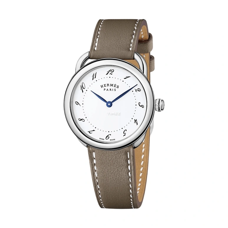 Hermès,Arceau 36mm,36mm,Stainless Steel,White,Quartz,Sapphire,Crystal Glass,Round,W042943WW00