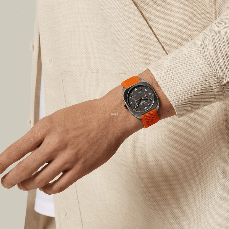 Hermès,H 42x39mm,42x39mm,Composite,Black,Grey,Automatic,Day,50hours,W402992WW00