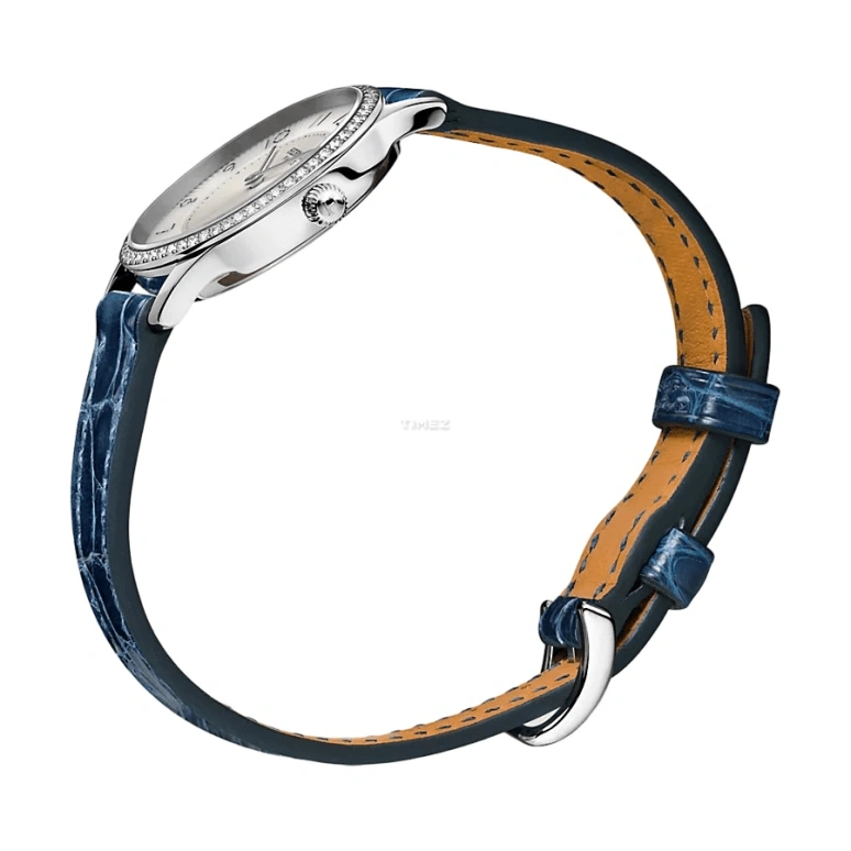 愛馬仕,Slim D'Hermès 25毫米,25毫米,不銹鋼,白色,石英,藍寶石,水晶玻璃,圓形,W041739WW00