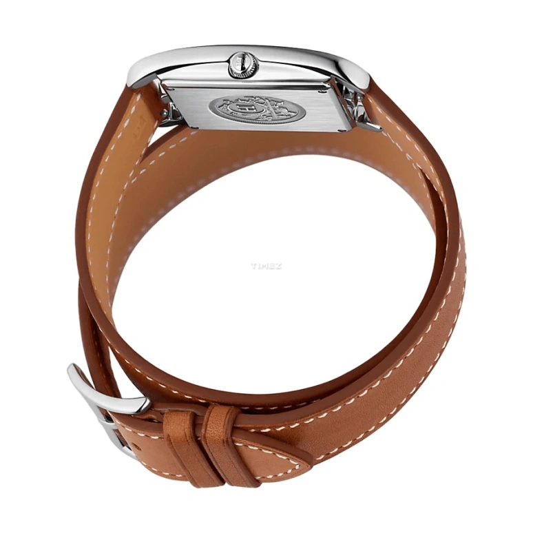 Hermès,Cape Cod 29x29mm,29x29mm,Stainless Steel,White,Quartz,Day,Sapphire,Crystal Glass,W043654WW00