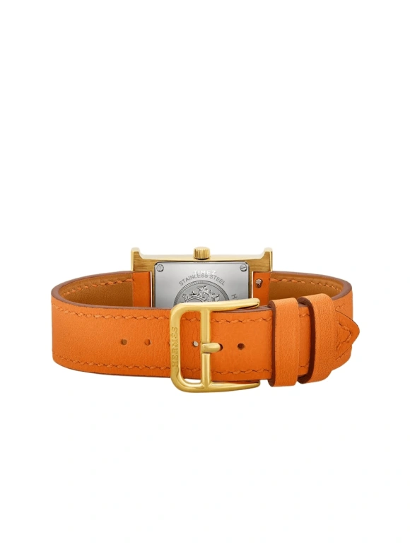 Hermès,Heure H 21x21mm,21x21mm,Stainless Steel,White,Quartz,Sapphire,Square,W036736WW00