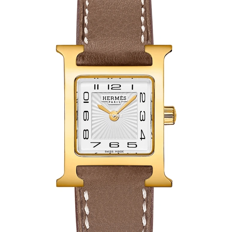 Hermès,Heure H 17.20x17.20mm,17.20x17.20mm,Stainless Steel,White,Quartz,Sapphire,Square,W055218WW00