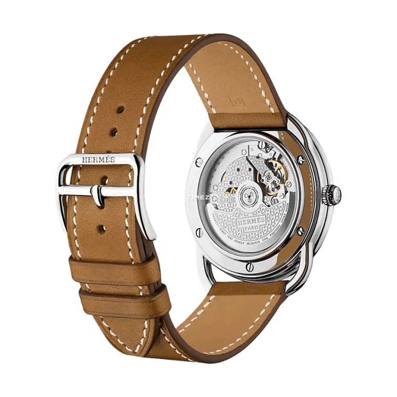 Hermès,Arceau 40mm,40mm,Stainless Steel,Silver White,Automatic,Day,50hours,W042349WW00