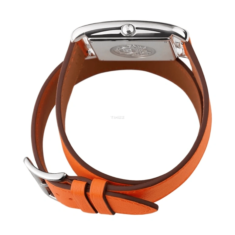 Hermès,Cape Cod 29x29mm,29x29mm,Stainless Steel,White,Quartz,Day,Sapphire,Crystal Glass,W043665WW00